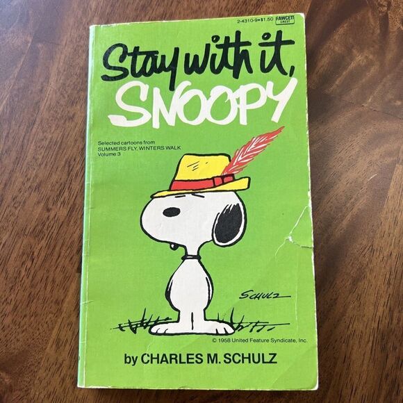 Charles Schulz Other - Stay With It, Snoopy Cartoons By Charles M. Schulz